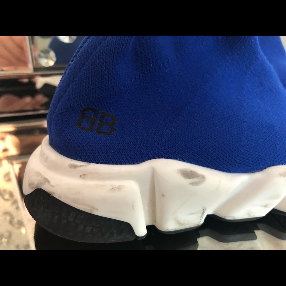 Kids Royal Blue Balenciagas - Picture 4 of 6